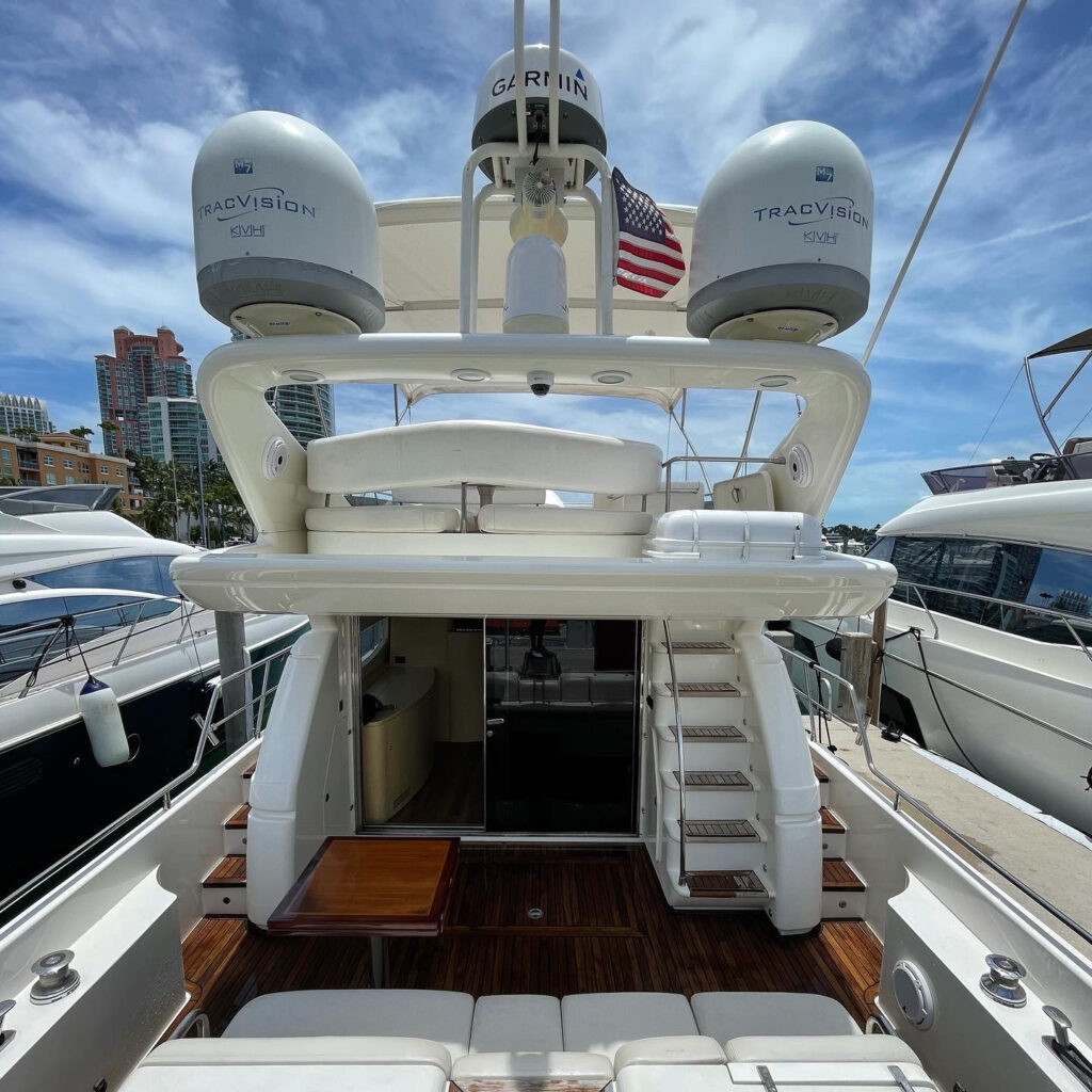 58’ Uniesse Flybridge Yacht Charters Miami