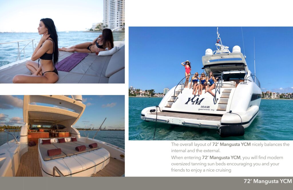 72' Mangusta Miami Beach Luxury Yacht Charter